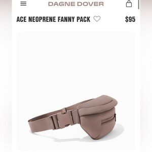 Dagne Dover Ace Fanny Pack (New without tags and never worn!)